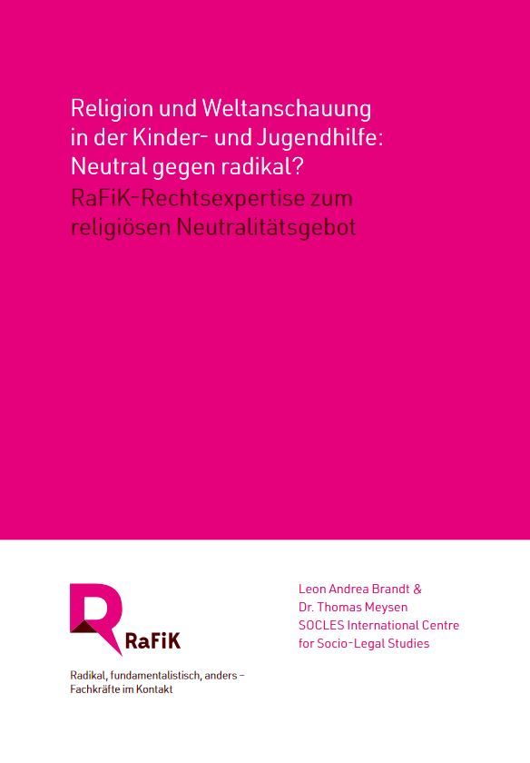 Cover der Broschüre Neutral gegen Radikal