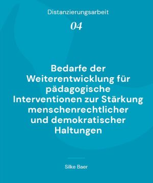 Cover der Broschüre Distanzierungsarbeit 4