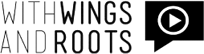 Logo with wings and roots